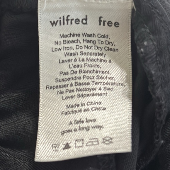 ARITZIA Wilfred‎ Free Valletta Overalls Black Size S Cropped Romper Casual Boho - Picture 11 of 13